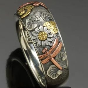 Dragonfly Ring Unisex Size 7